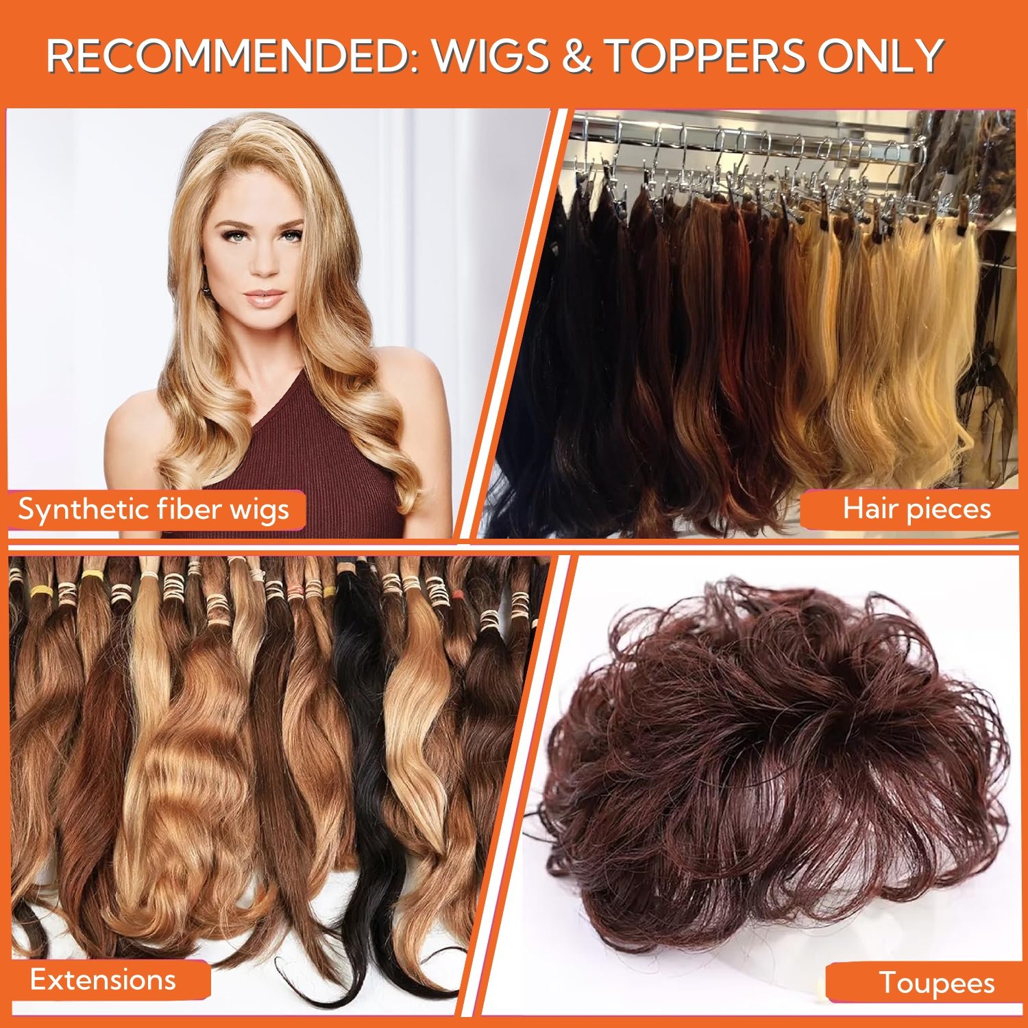 AllDay Locks Synthetic Wig Shampoo & Conditioner Revitalizes and Refreshes Cleanses & Extends Lifespan of Wigs & Hairpieces