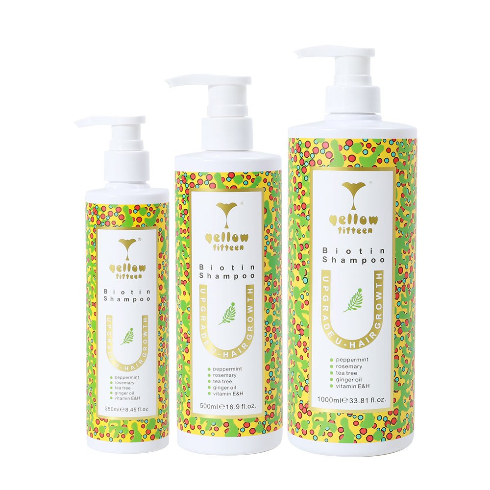 Your own brand ORGANIC shampoo oem coconut oil biotin shampoo and conditioner hair care set for hair growth