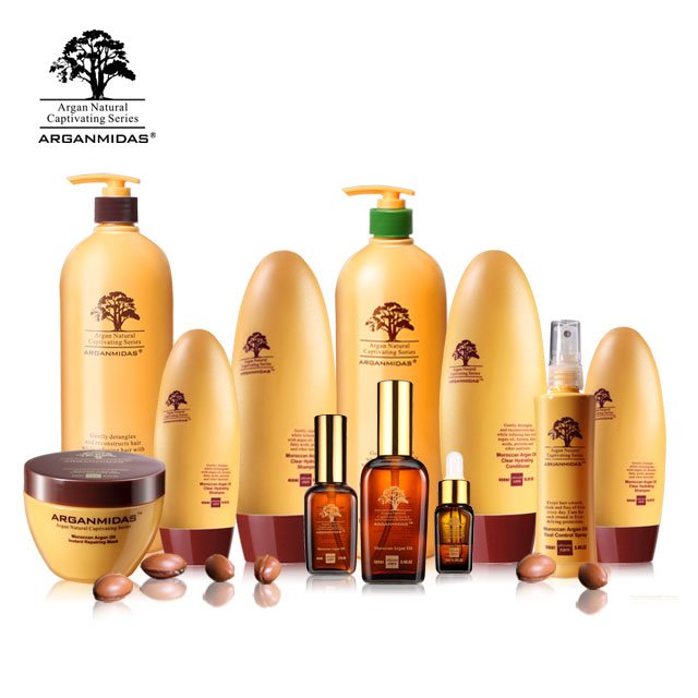 SunSara Arganmidas Professional Curly Hair Care Products Repairing Hydrating Moroccan Argan Oil Shampoo