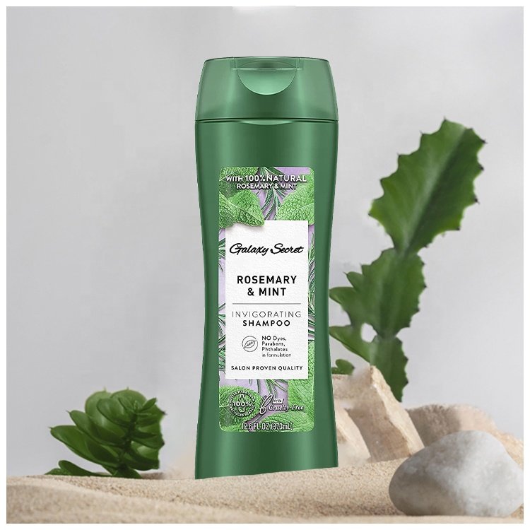 Private label natural organic vegan rosemary and mint repair damaged hair prevent hair dandruff shampoo