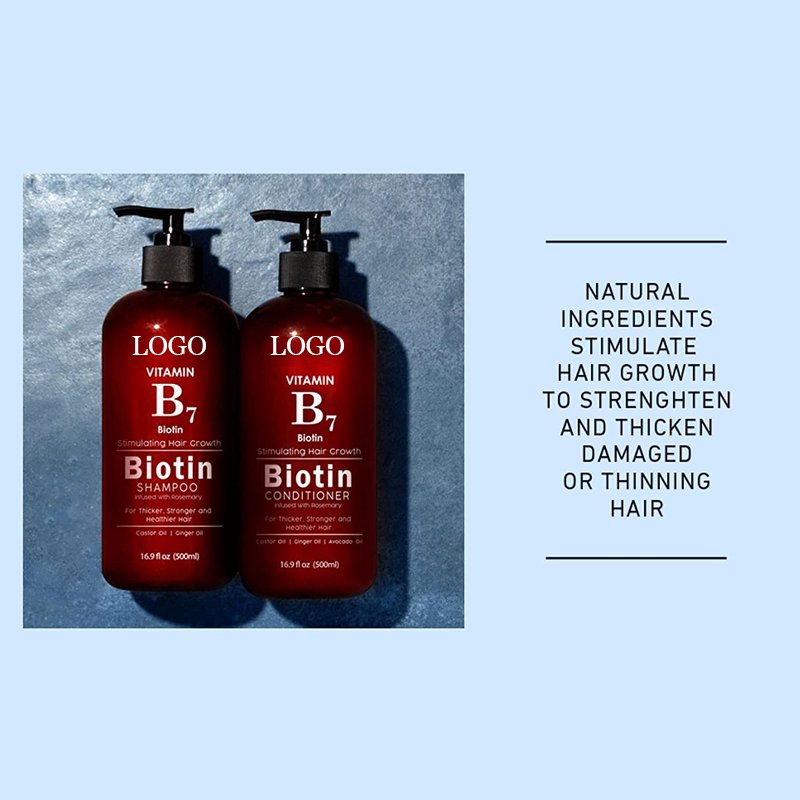 Private Label Prevents Hair Loss & Promotes Healthy Hair Care OEM Hair Growth Shampoo and Conditioner Set