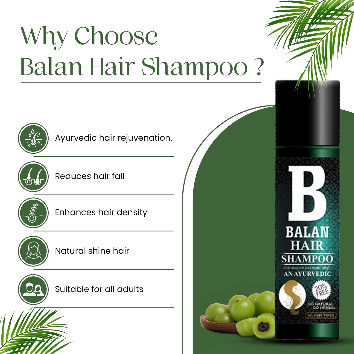 Hair & Scalp Nourishing Herbal Shampoo Hair Care Products Natural Hair Growth Shampoo