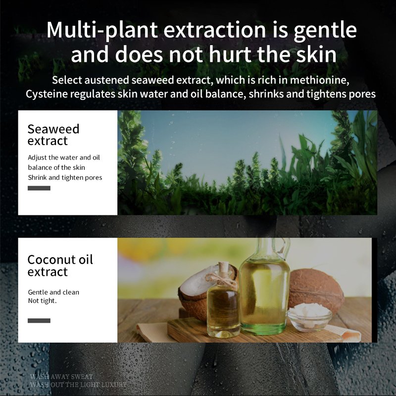 Wholesale Customized Botanical Extracts Men's Soothing Shampoo & Body Wash Head & Body 2-in-1 Cleansing Products