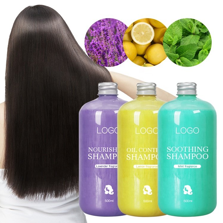 Pure Natural Custom Private Label Anti Loss Hair Growth Clear Organic Hair Care Shampoo