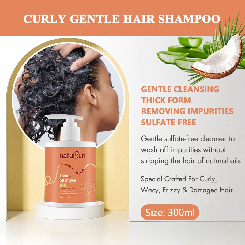 Factory Custom Logo Hair Care Organic Vegan Hair Loss Castor Oil Kids Curly Shampoo And Conditioner Set For Frizzy Hair