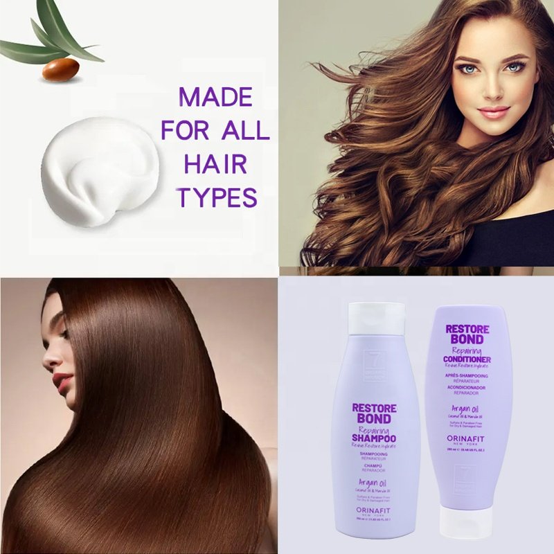 Wholesale China ORINAFIT Silky Hair Shampoo Coconut Oil Marula Oil Nourishing Shampoo And Conditioner Private Label