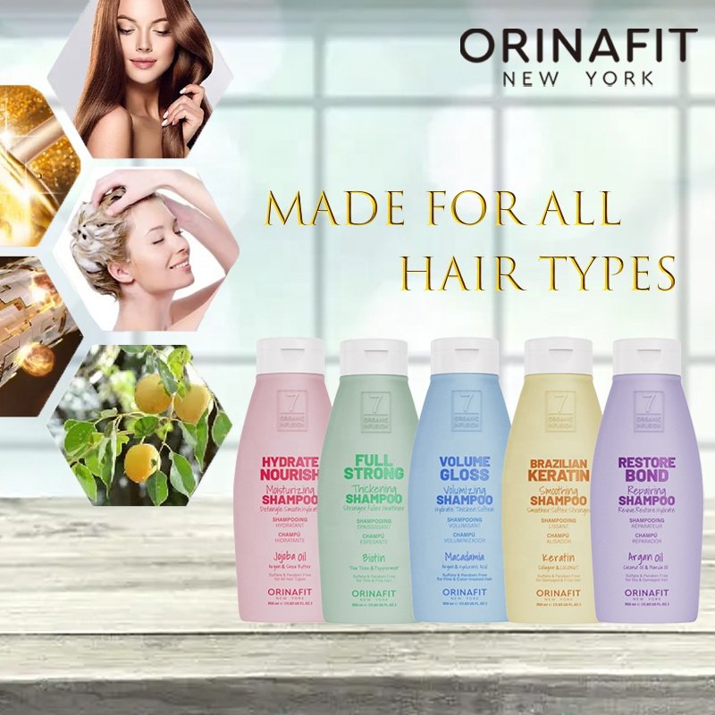 Wholesale China ORINAFIT Silky Hair Shampoo Coconut Oil Marula Oil Nourishing Shampoo And Conditioner Private Label