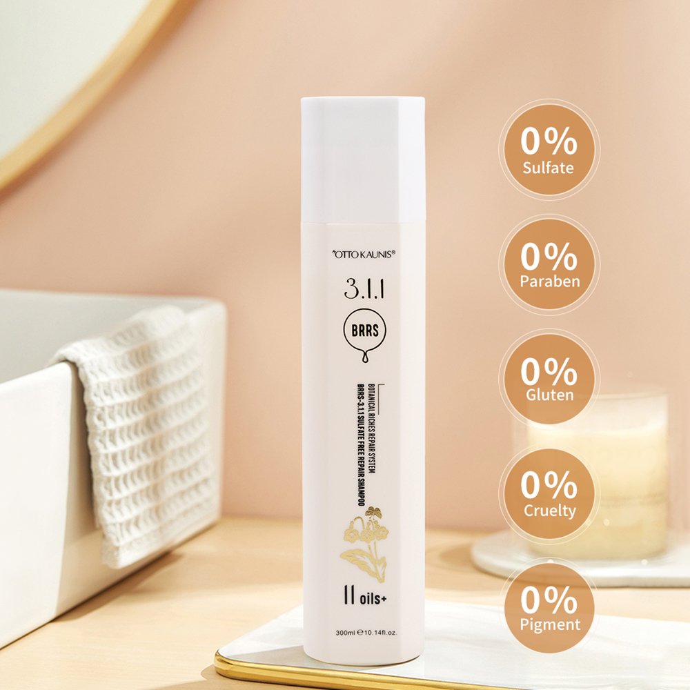 Hair Care Products OTTO KAUNIS 11 Oils Sulfate Free Silicone Free Gentle Wash Hair Repairing Herbal Treatment Shampoo