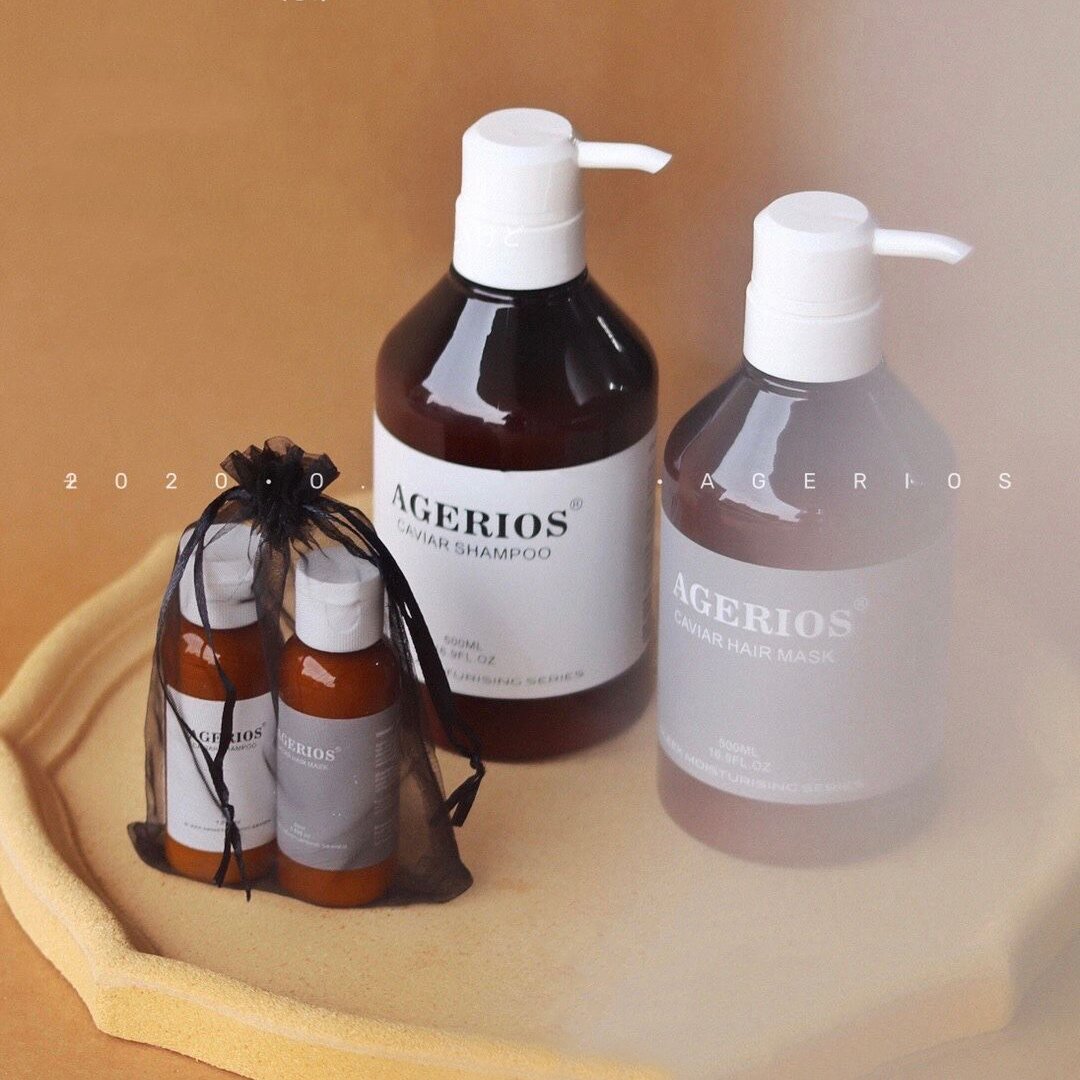 50ml Travel Size All Hair Types Daily Care Natural Argan oil Caviar Hair Shampoo Conditioner
