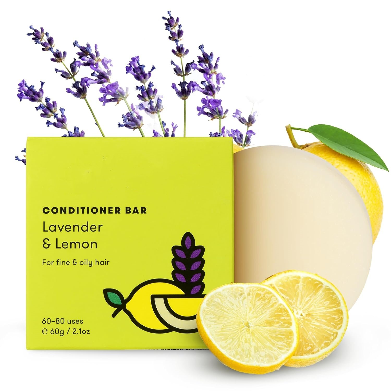 OEM Wholesale Uplift Spirits Lavender Custom Color Conditioner Shampoo Bar For Regular Hair