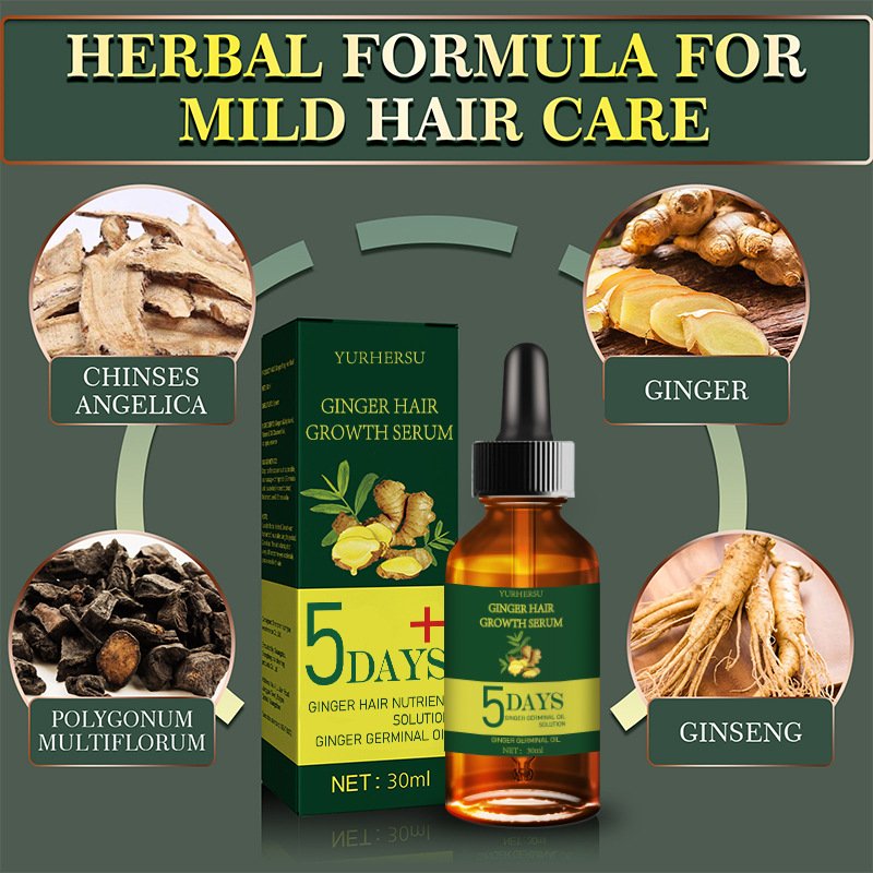 High Quality Ginger Revitalizing Hair Tonic For Hair Regrowth Herbal Anti Hair Loss Ginger Growth Liquid