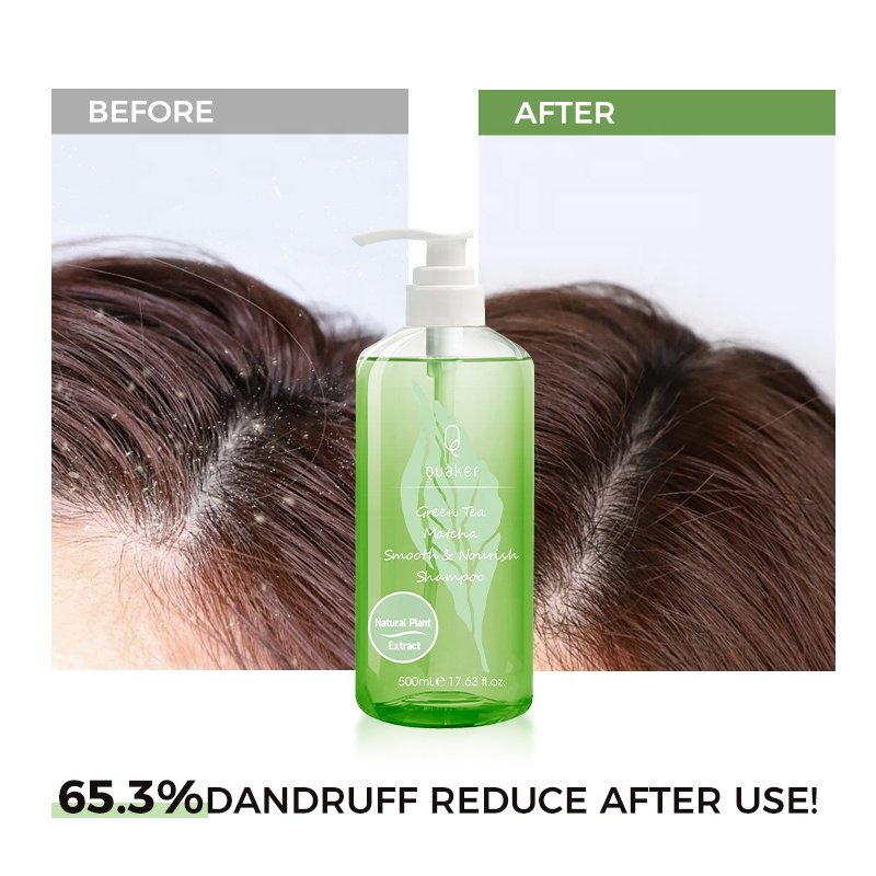 QQuaker New Arrivals Mild Hair Shampoo Organic Shampoo For Hair Green Tea Matcha Shampoo And Conditioner