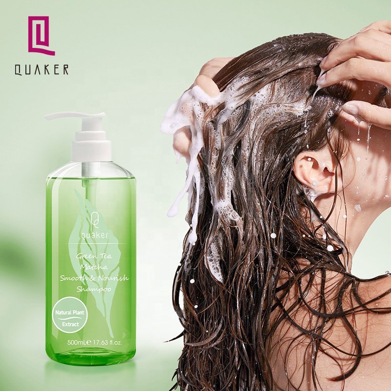 QQuaker New Arrivals Mild Hair Shampoo Organic Shampoo For Hair Green Tea Matcha Shampoo And Conditioner