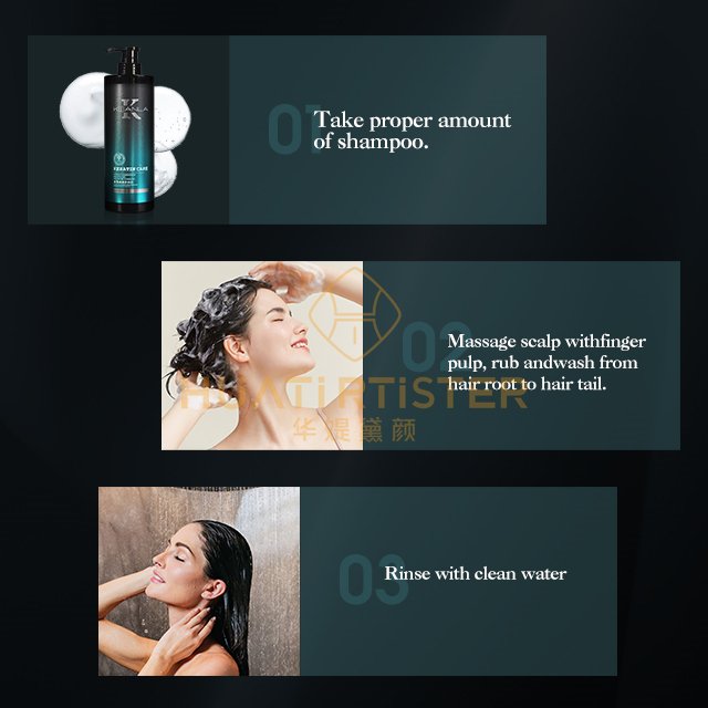 Huati Sifuli KIANLA 800ml Custom Salon Shampoo Private Label Shampooing and conditioner Plant Keratin For Hair scalp