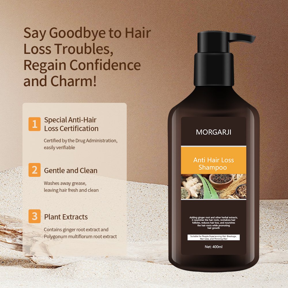 Wholesale All Natural Anti Hair Loss Shampoo Biotin Hair Shampoo in bulk Ginger Biotin Shampoo for hair growth