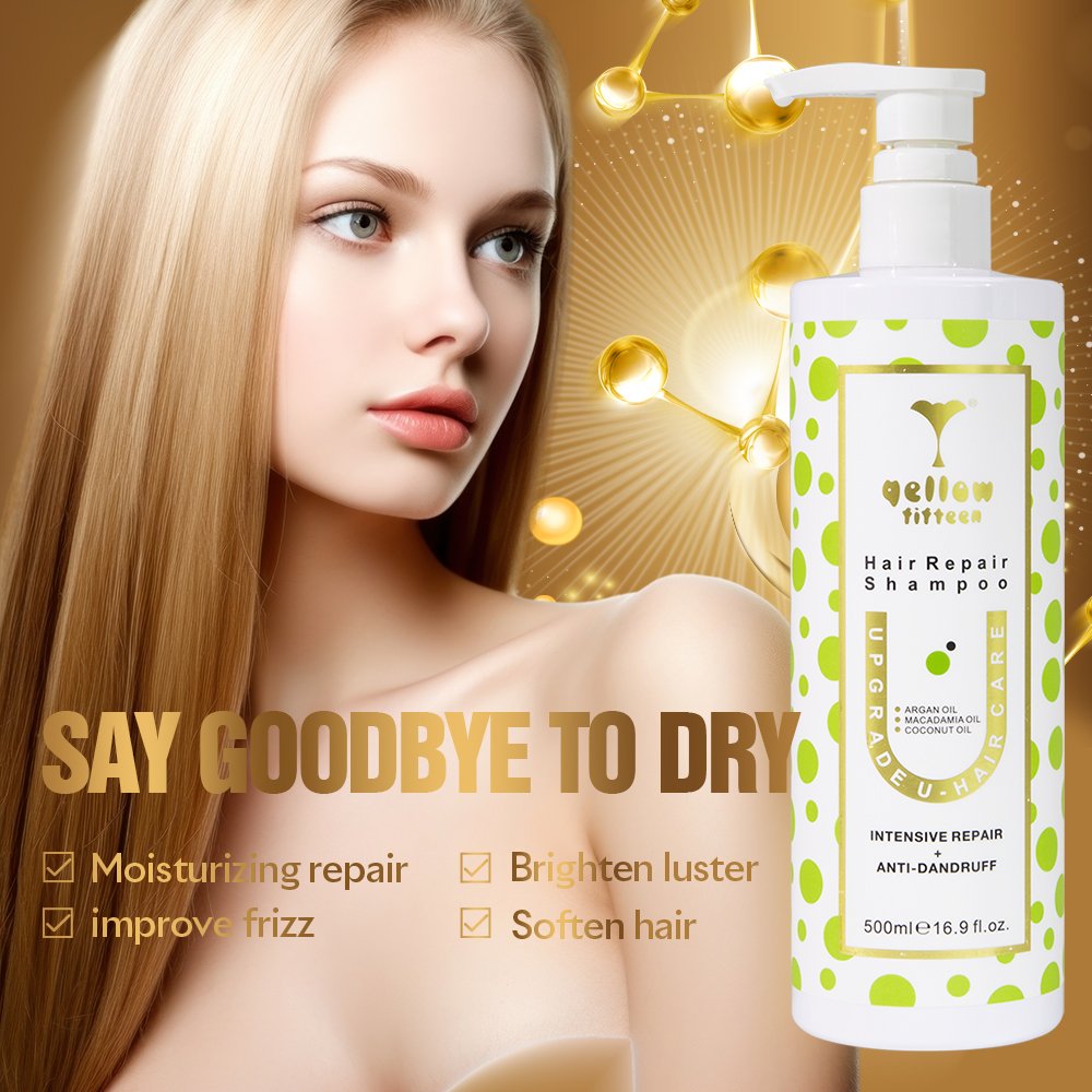 Yellow Fifteen Upgrade U Nourishing Hair Repairing 100% Organic Shining Shampoo And Conditioner