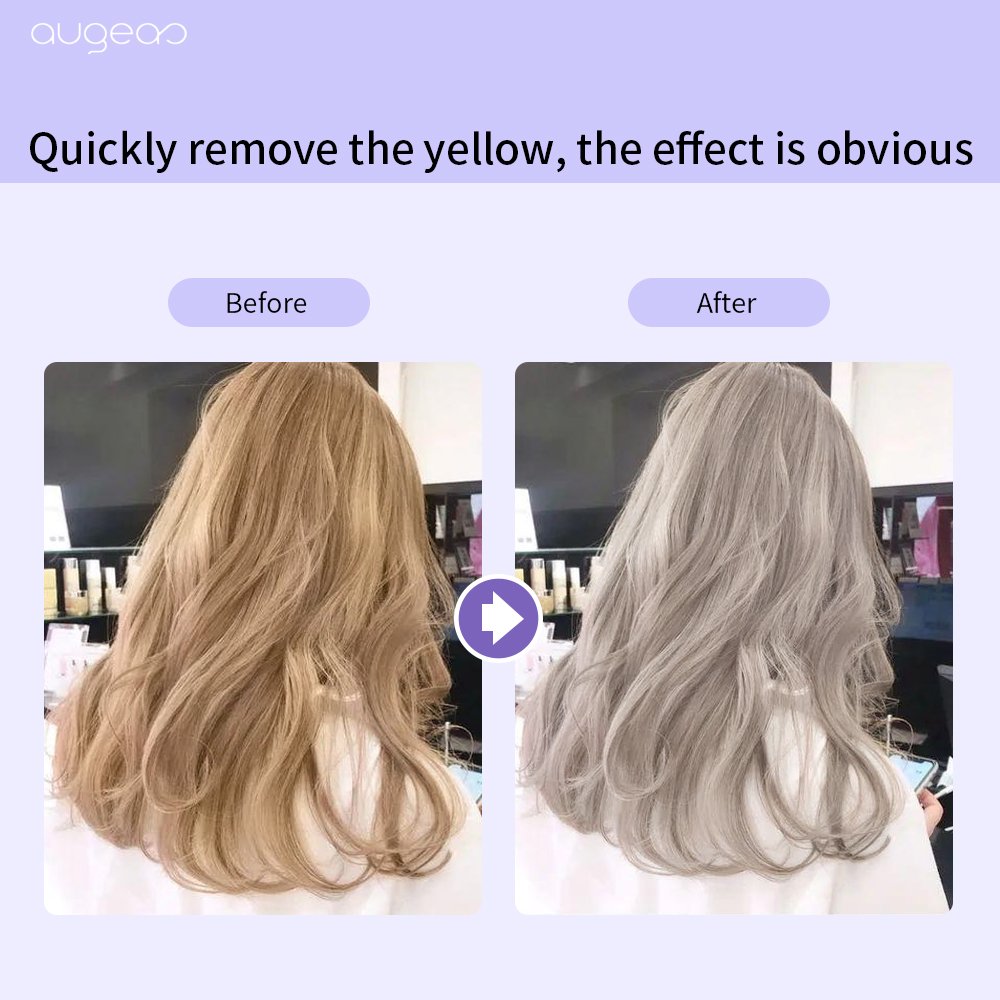 Augeas OEM ODM hair care product deep cleaning hair moisture natural AUGEAS nourishing moisture anti yellow purple shampoo