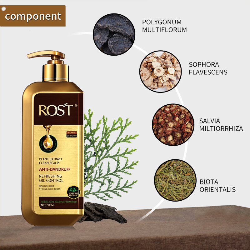 Private Label Anti Dandruff Herbal Extract Oil Control Moisturizing Nourishing Refreshing Scalp Deep Cleansing Shampoo Product