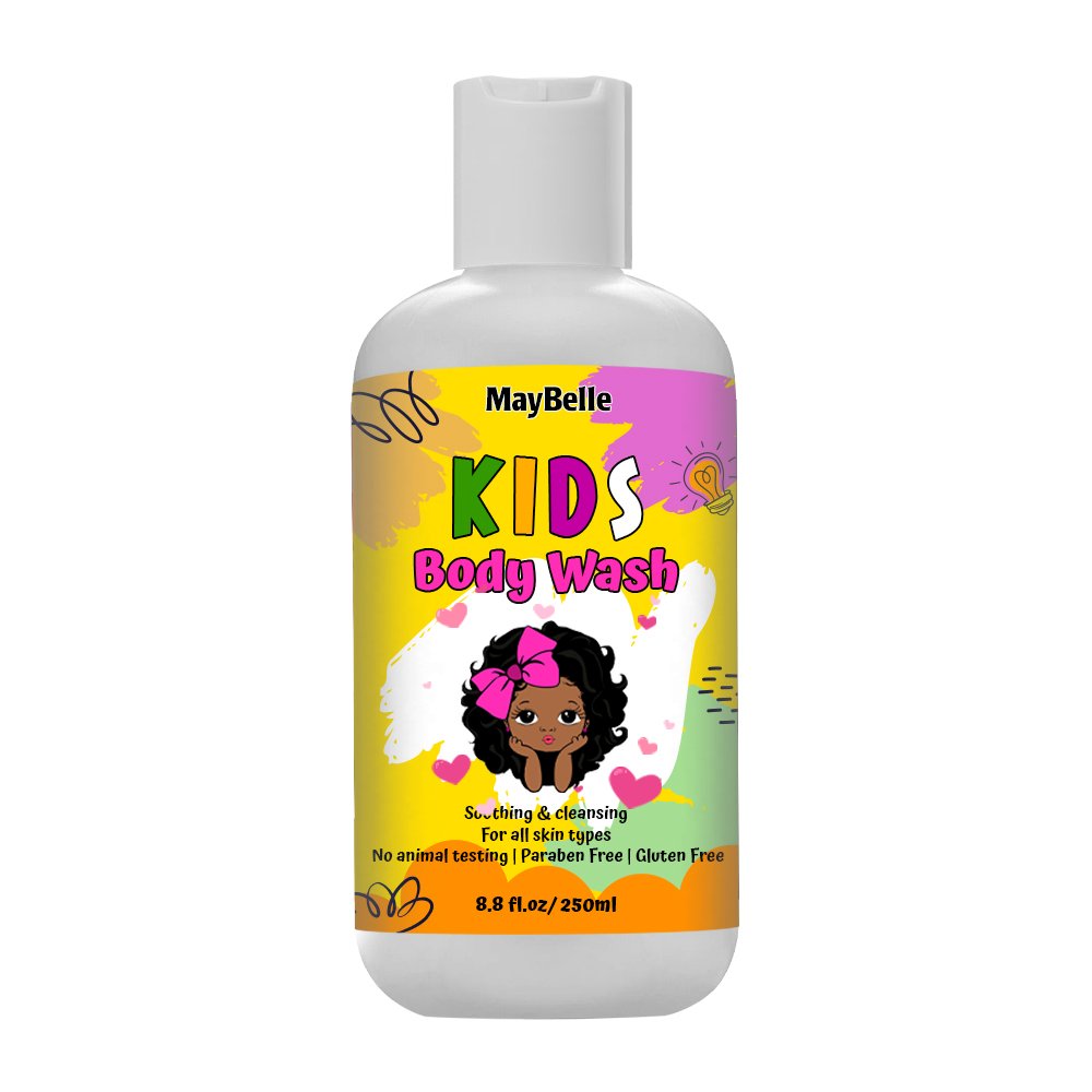 Natural Paraben Free Anti Knotting Hair Shampoo Hair Gel Kids Curly Hair Smooth Hydrating Styling Kit