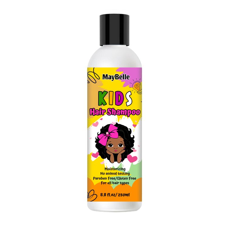 Natural Paraben Free Anti Knotting Hair Shampoo Hair Gel Kids Curly Hair Smooth Hydrating Styling Kit