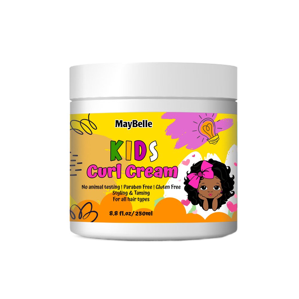 Natural Paraben Free Anti Knotting Hair Shampoo Hair Gel Kids Curly Hair Smooth Hydrating Styling Kit