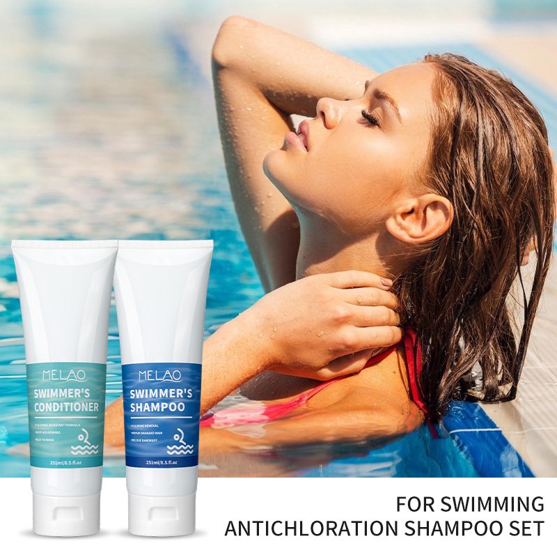 Chlorine Removal Gentle Cleansing Spots Shampoo Swimmer Shampoo And Conditioner Adults Kids Swimmers Shampoo Set