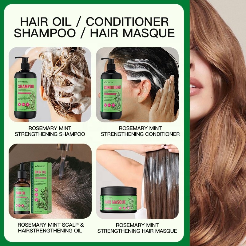 KORMESIC wholesale private label anti hair loss shampoo prevent hair loss shampoo hair care treatment shampoo