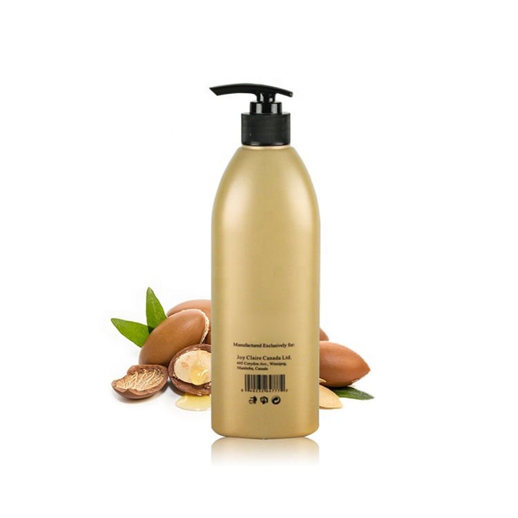 Customized Packaging Sulphate-Free Shampoo Golden with Argan Oil Organic OEM Shampoo and Conditioner in Plastic Bottle