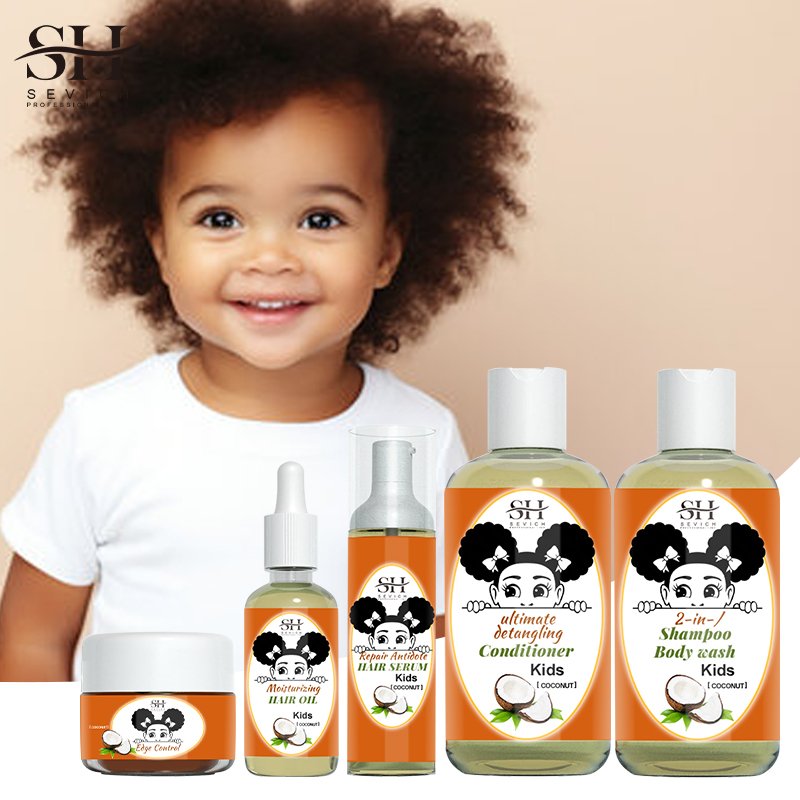 SEVICH Natrual Coconut oil Moisture Kids & Baby Hair Wash Shampoo For Sensitive Hair Care