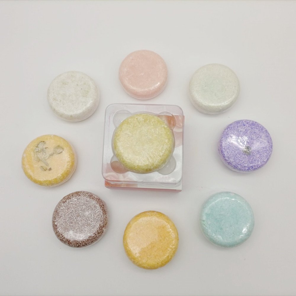 Private Label Paper Box Tin Box Bubble Hair Care Solid Soap Natural Organic Vegan Shampoo Bar