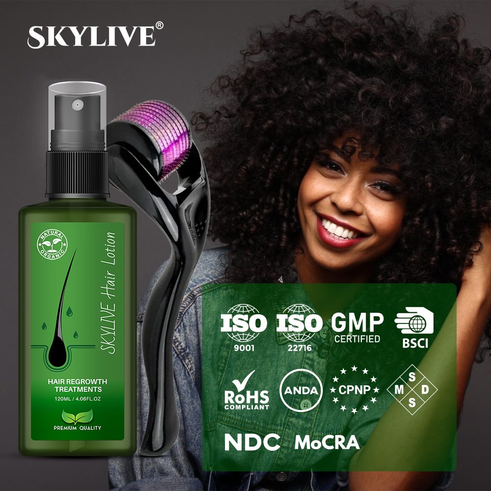 Customized Thailand New Green Bottle Hair Growth Serum Hair Lotion Hair Regrowth Treatment Serum 120ml huile de busserol