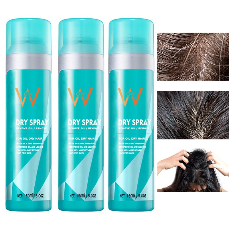 100ML private label organic travel size mens dry shampoo spray
