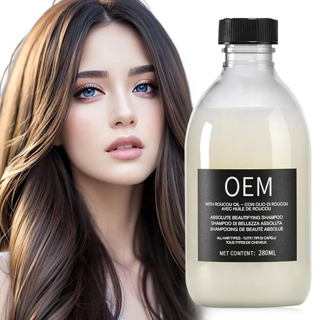 Wholesale Hair Shampoo With Nourishing Roucou Oil Long Lasting Maintain Soft Shiny And Voluminous Hair Organic Shampoo