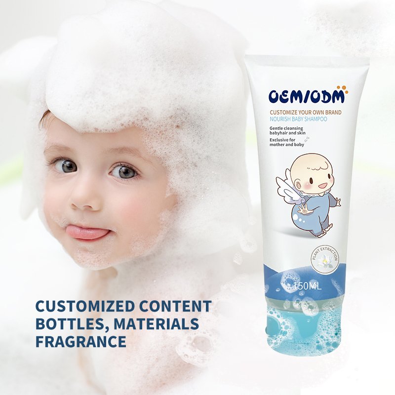 OEM Kids Care Kit Fruit Perfumed Hair Oil Shampoo And Wash 2 1 Leave In Conditioner Edge Control Set