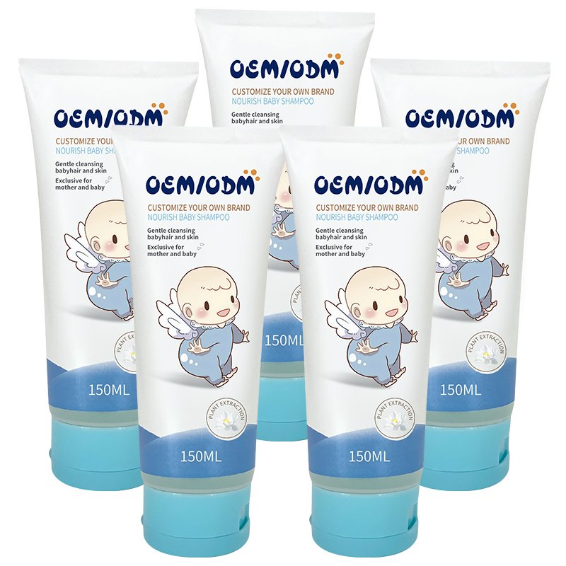 OEM Kids Care Kit Fruit Perfumed Hair Oil Shampoo And Wash 2 1 Leave In Conditioner Edge Control Set