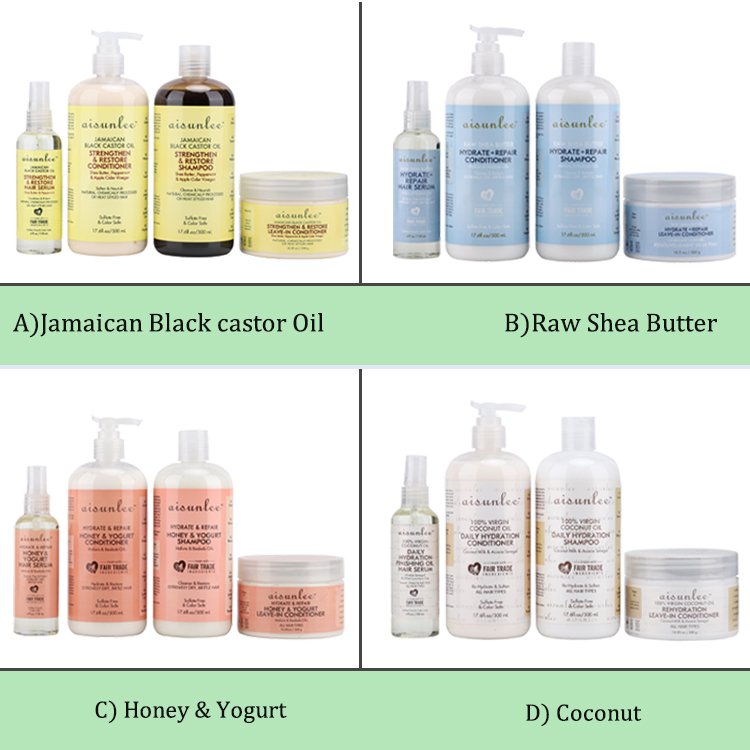 500ml Organic Scalp Care Hair Product Set OEM Cleansing Ingredients Hair Conditioning Moisturizing Shampoo