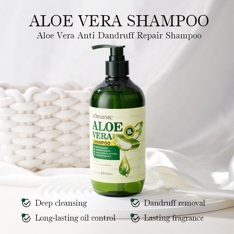 KORMESIC OEM customized shampoo and conditioner set for natural hair aloe vera hair shampoo
