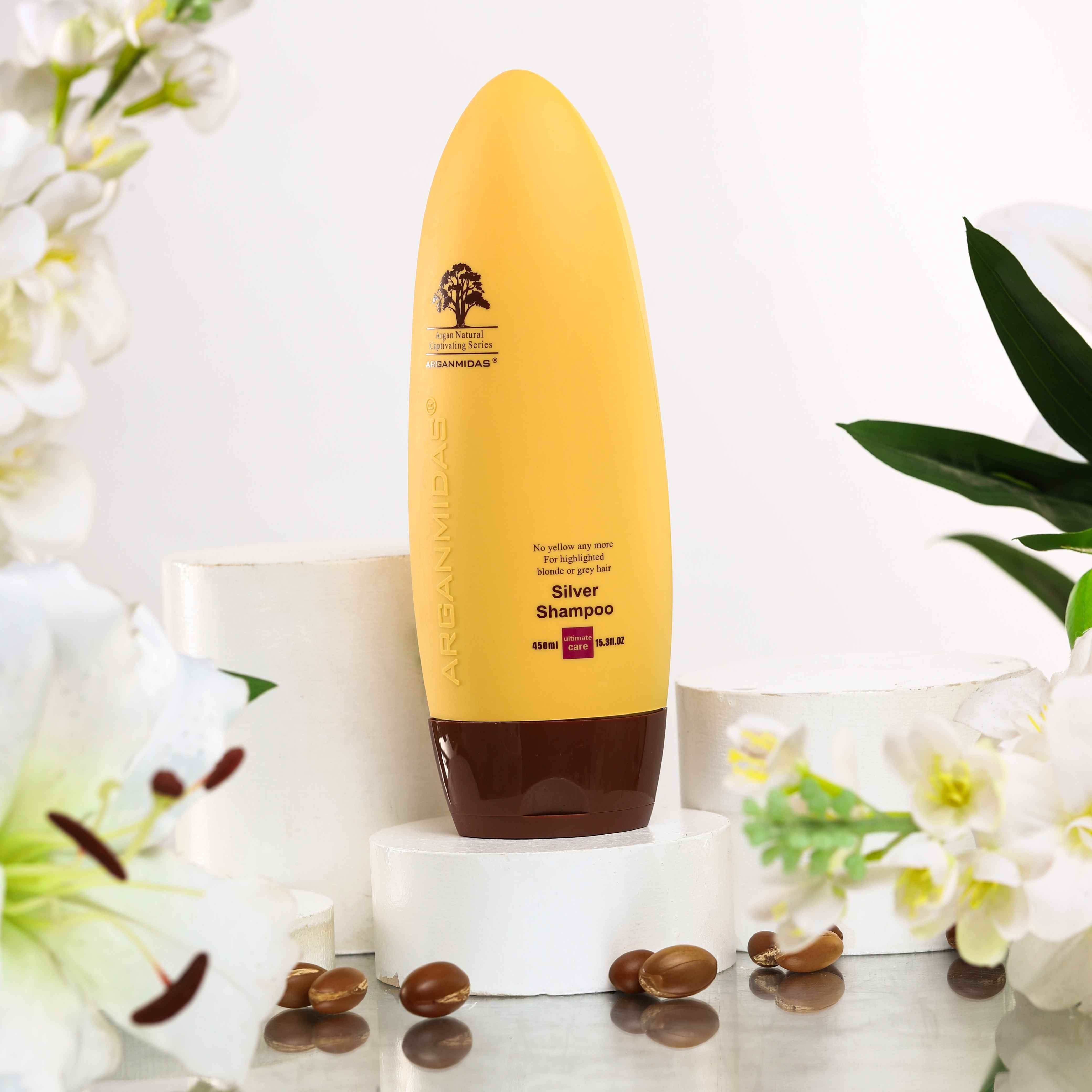 Private Label Anti-Brassy Shampoo for Purple Blonde Silver Brunette Hair No Yellow Tone Violet Toner for Color Protection