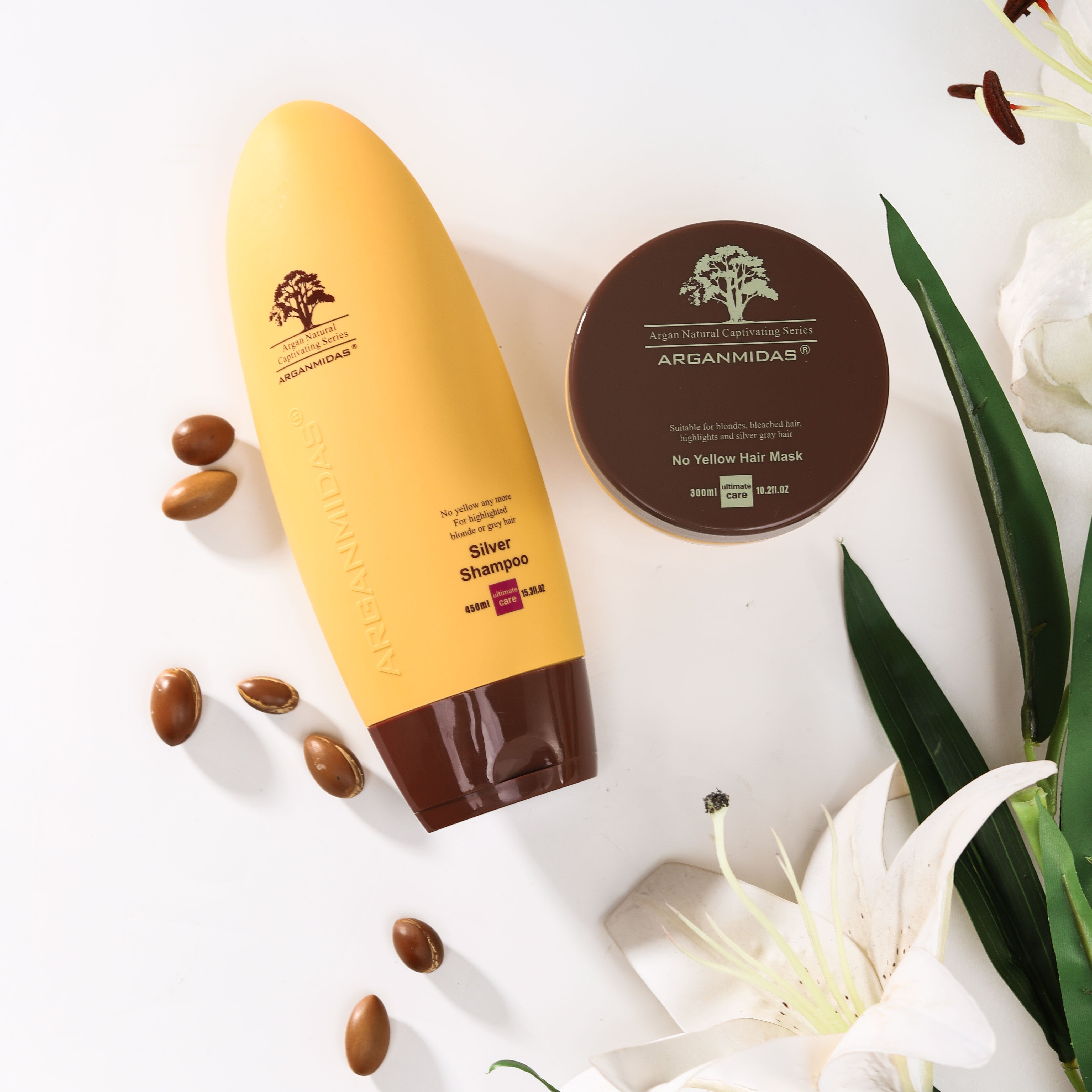Private Label Anti-Brassy Shampoo for Purple Blonde Silver Brunette Hair No Yellow Tone Violet Toner for Color Protection