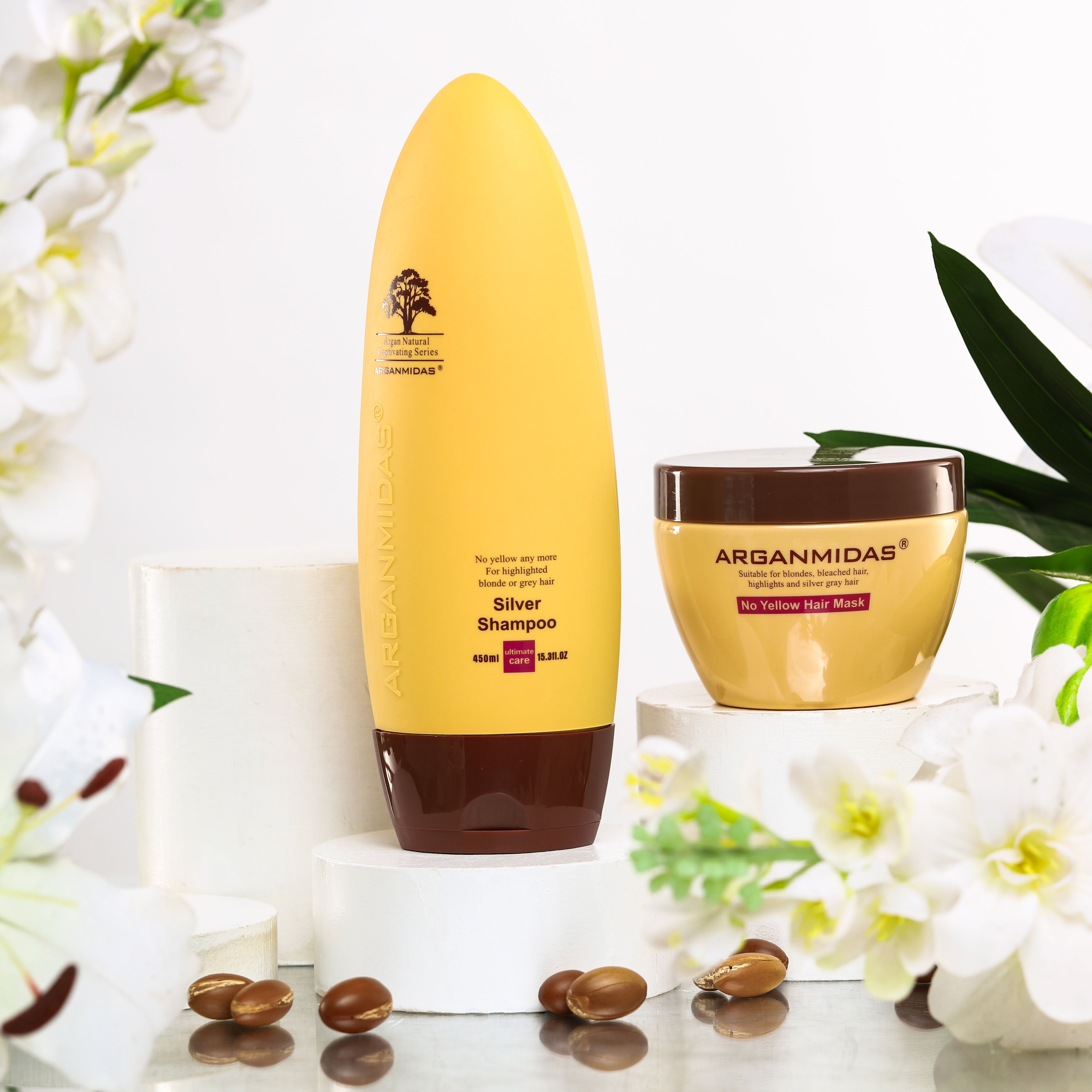 Private Label Anti-Brassy Shampoo for Purple Blonde Silver Brunette Hair No Yellow Tone Violet Toner for Color Protection