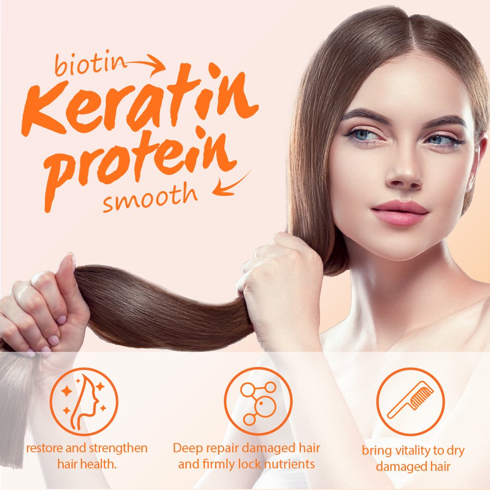 Keratin Hair treatment Natural organic argan oil Deep repair damaged hair Protect hair color shampoo and conditioner set