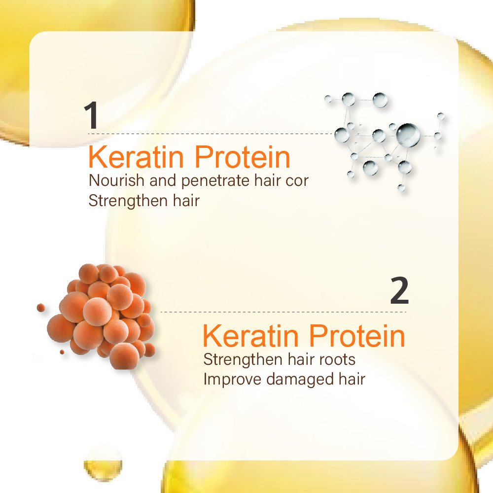 Keratin Hair treatment Natural organic argan oil Deep repair damaged hair Protect hair color shampoo and conditioner set