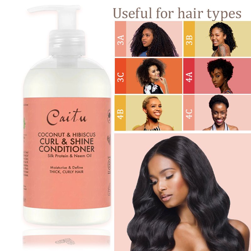 Coconut Hibiscus moisture natural Styling Curly Hair shampoo and Conditioner private label Wholesale