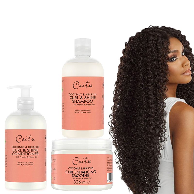 Coconut Hibiscus moisture natural Styling Curly Hair shampoo and Conditioner private label Wholesale