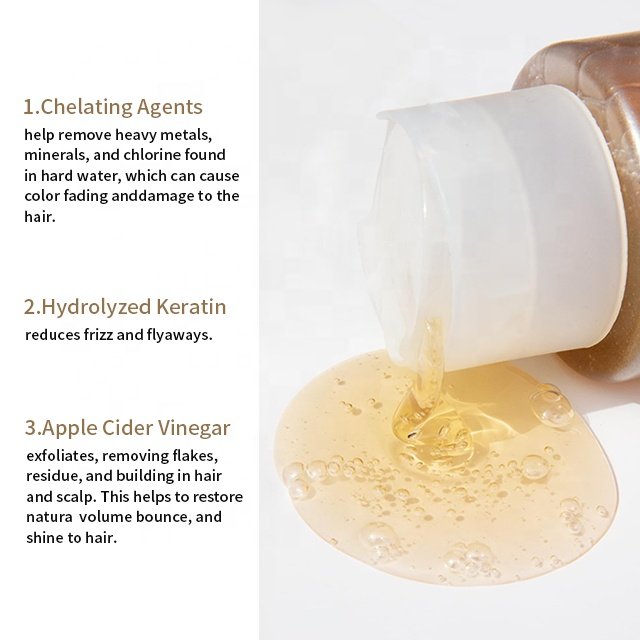 CUSTOM ORGANIC HEAD SPA EXFOLIATES CLEAN HAIR FOLLICLE DIRT SHINE AND RESTORE HAIR SCALP SHAMPOO WITH APPLE CIDER VINEGAR