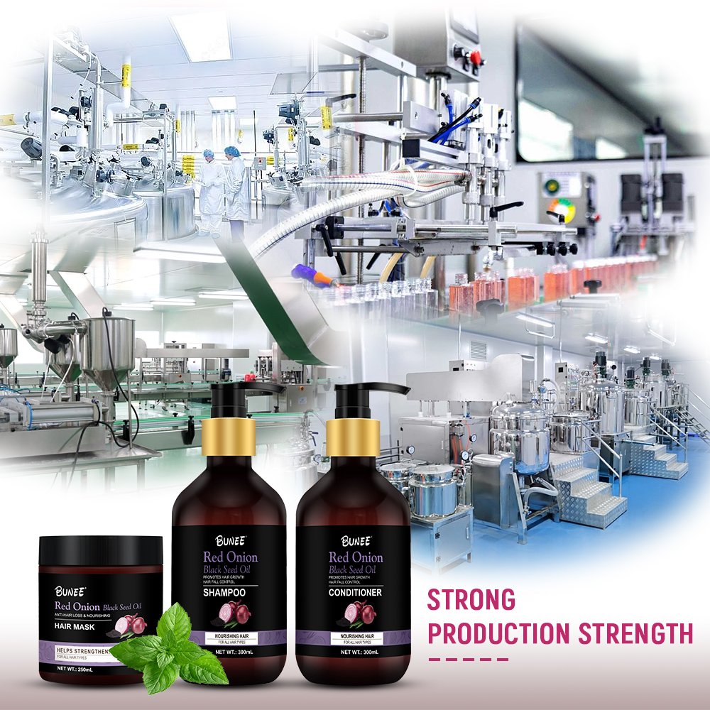 BUNEE Private Label onion Plant Extract Hair Growth Anti Hair Loss hair Shampoo