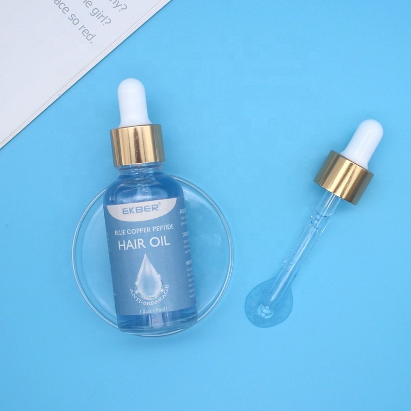 Low Moq Hair Growth Serum Hair Care Ghk-cu Blue Copper Peptide Hair Loss Treatment