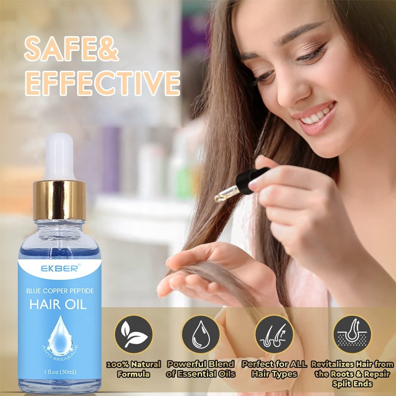 Low Moq Hair Growth Serum Hair Care Ghk-cu Blue Copper Peptide Hair Loss Treatment
