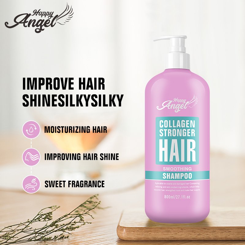 happy angel home use hair straightening keratin kit brazil keratin after daily care Natural hair shampoo and conditioner