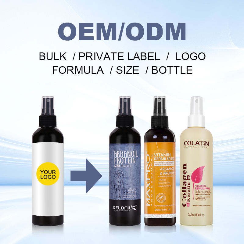 MAXIPRO Private Label Natural Hydrating Nourishing Leave In Conditioner Vitamin Hair Treatment Spray For Curly Hair